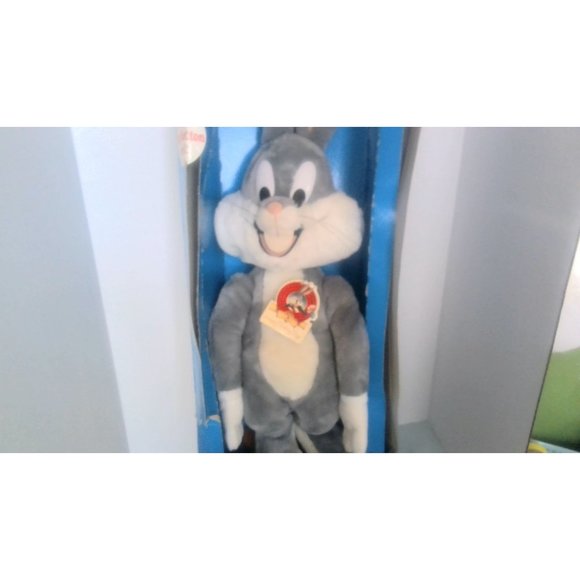 Vintage BUGS BUNNY TALKS 50th Anniversary Sitcom Plush Toy Doll 80s Stuffed Anim - Picture 1 of 7